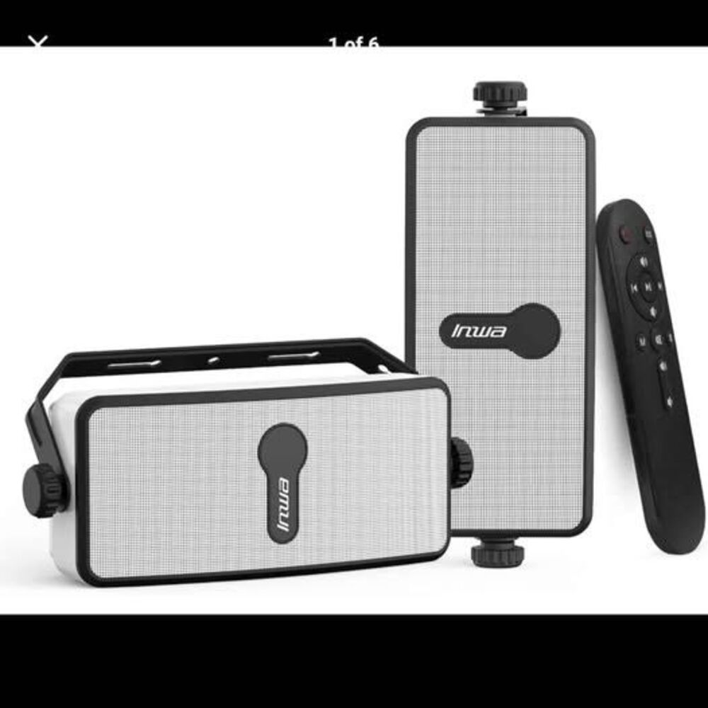 Inwa Waterproof Bluetooth Speakers with Auracast - Set of 2 - New in box